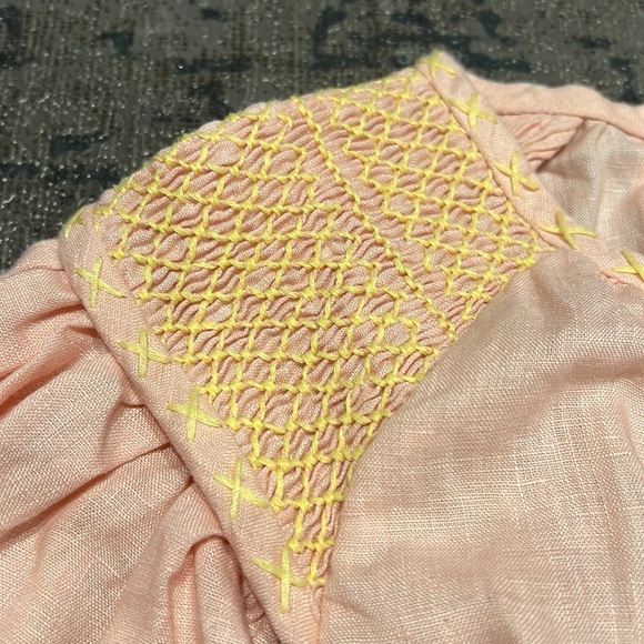 INNIKA CHOO HANS UFMAFROK Mini SMOCK in Peach- one size fits all - Picture 5 of 8